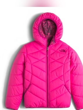 Girl's Small (7/8) North Face Reversible Hooded Perrito Jacket